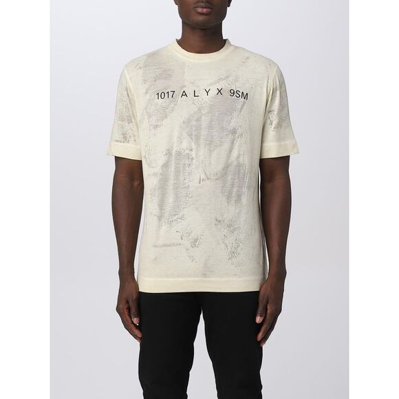 T-shirt Alyx Taille XS Blanc Avec Logo Fucsia - Occasion En Très Bon état, Coton